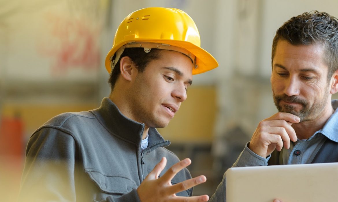 Boss,And,Worker,Checking,Results,On,The,Tablet